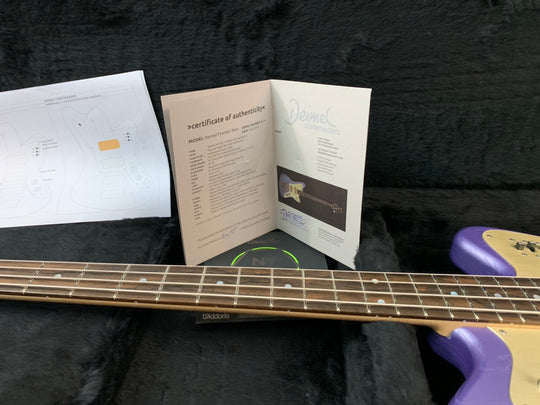 Deimel Firestar Bass 2019 Purple Matt Metallic Authorized Deimal Guitar Works Dealer in the USA