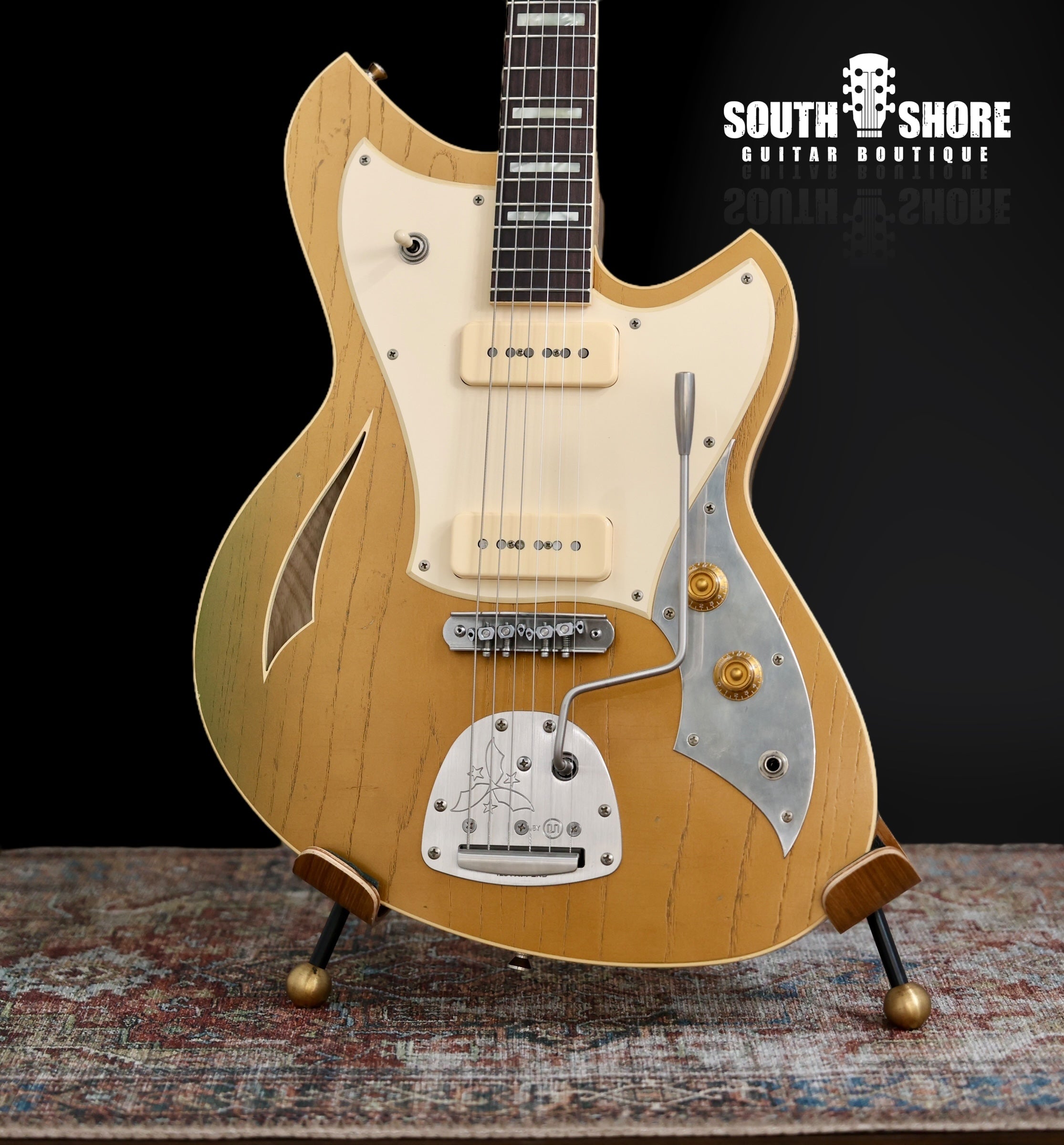 Novo Miris J - 2026 - Gold Top Gold / 1/4” Sawn Flame Maple / Tempered Pine. NEW, (Authorized Dealer) by Novo