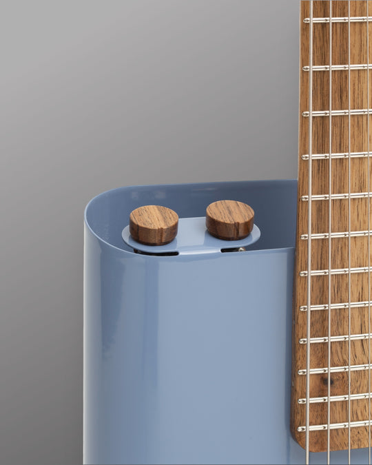 Verso Orbit Baritone 2024. - Dove Blue / Walnut - Sheet Metal Body w/ freely adjustable Magnetic Pickups SC1 Neck & HB2 Bridge - NEW. (Authorized Dealer)
