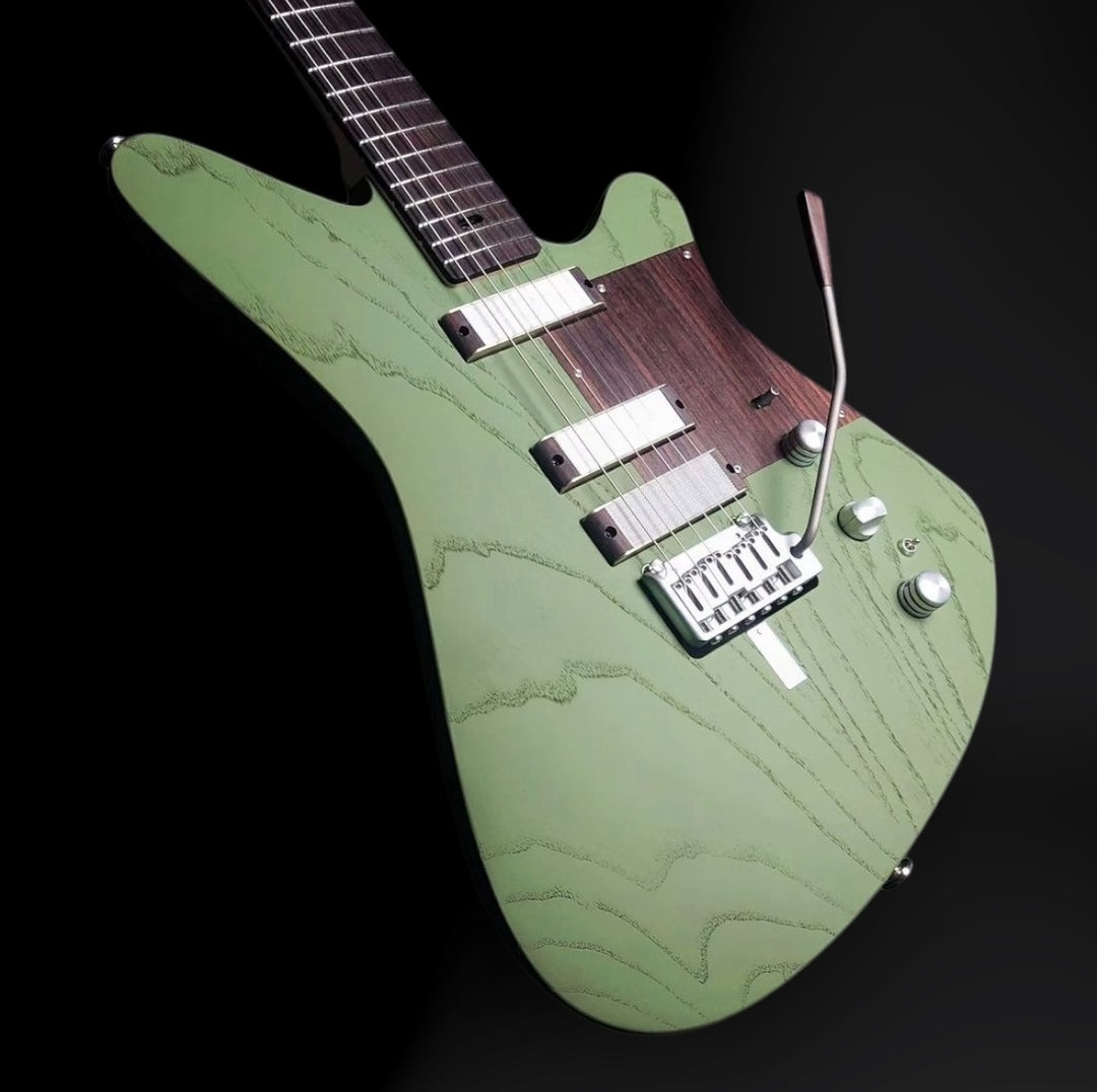 Tao Guitars Sutorato “U-A-M” - Lincoln Green (black filled pores) w/ ABM 2-Point Trem. NEW (Authorized Dealer) *VIDEO ADDED*