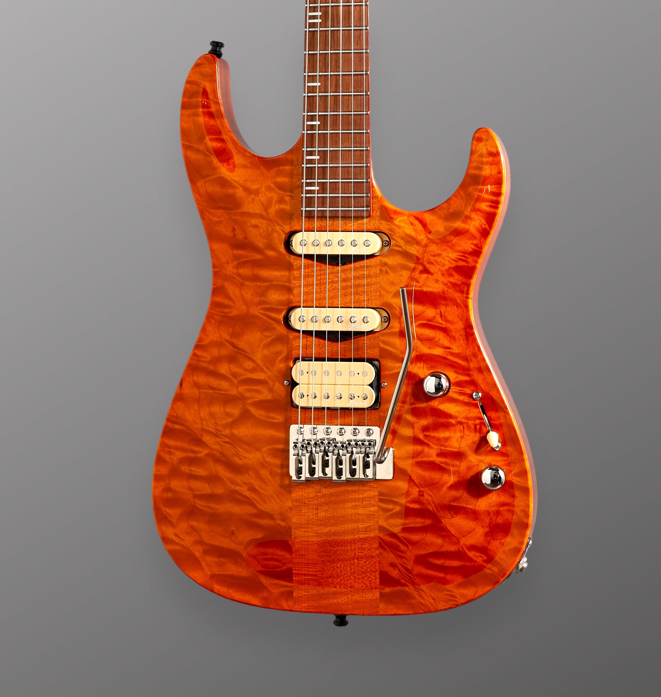 Marchione Carve-Top Neck-Through Solid Body - Natural. NEW