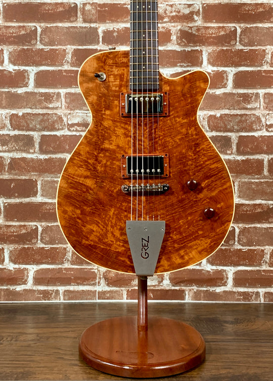 Grez Guitars Mendocino Custom, 2020, Natural Burl Redwood Top, Lollar HB's (Authorized Dealer)