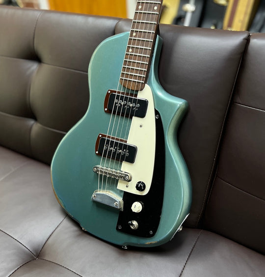 Harvester Guitars Lupine Short Scale - 2020 - Aged Pelham Blue W/ HSC by Harvester