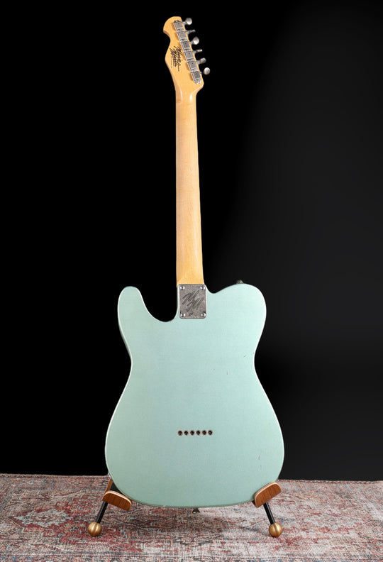 Mario Guitars T-Style 2024 - Aged Firemist Silver Relic w/ Budz / Mojotone pickups. NEW, (Authorized Dealer)