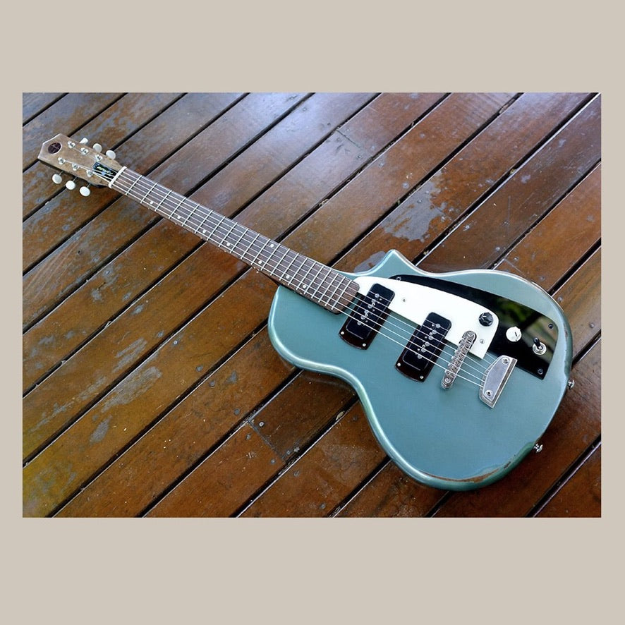 Harvester Guitars Lupine Short Scale - 2020 - Aged Pelham Blue W/ HSC by Harvester