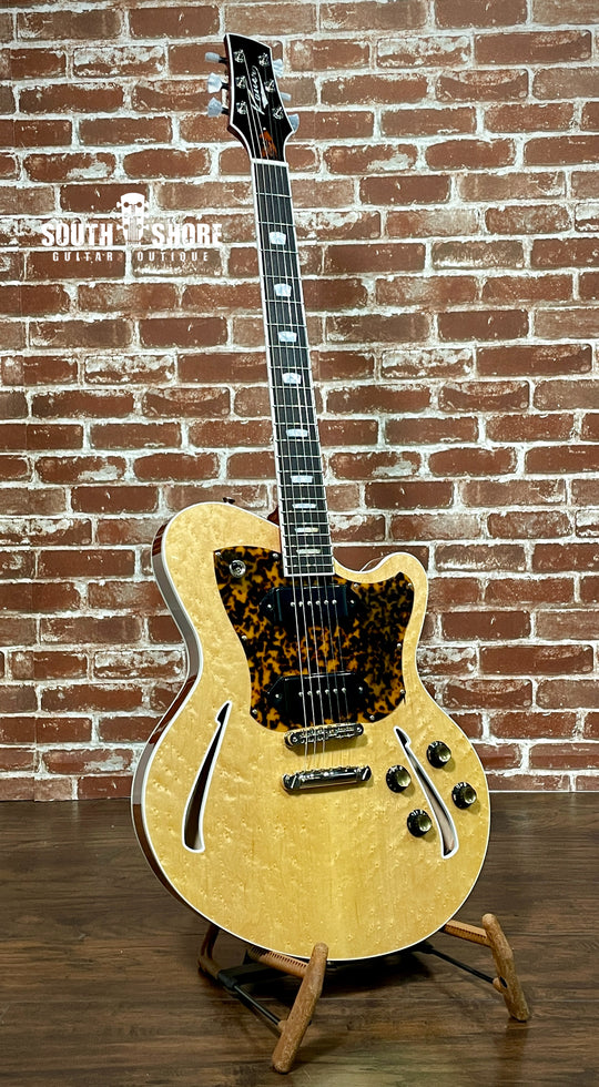 Kauer Guitars Super Chief, Natural Birdseye Maple Top, 2 P-90's, 6lbs 14oz NEW (Authorized Dealer)