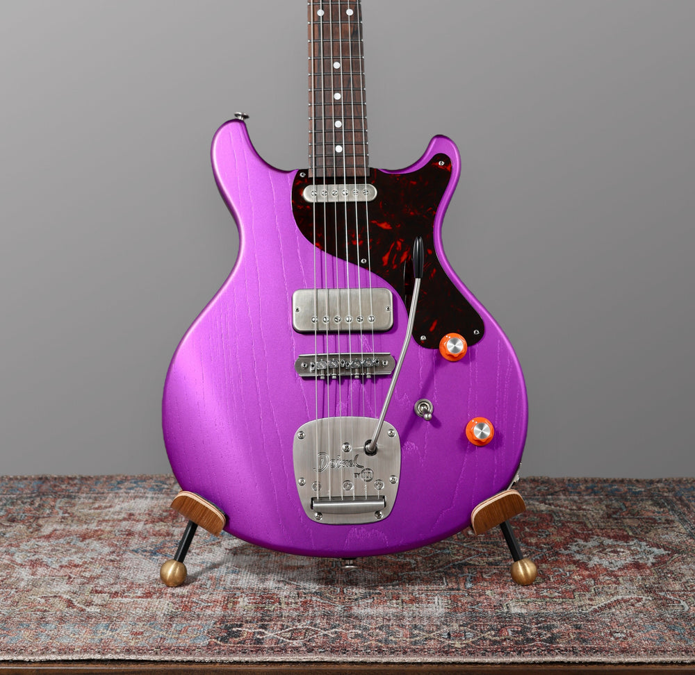 Deimel Guitar Works Doublestar RawTone Set-Neck - 2024 - Open Pore, Matt Purple Candy Metallic. NEW, (Authorized Dealer)