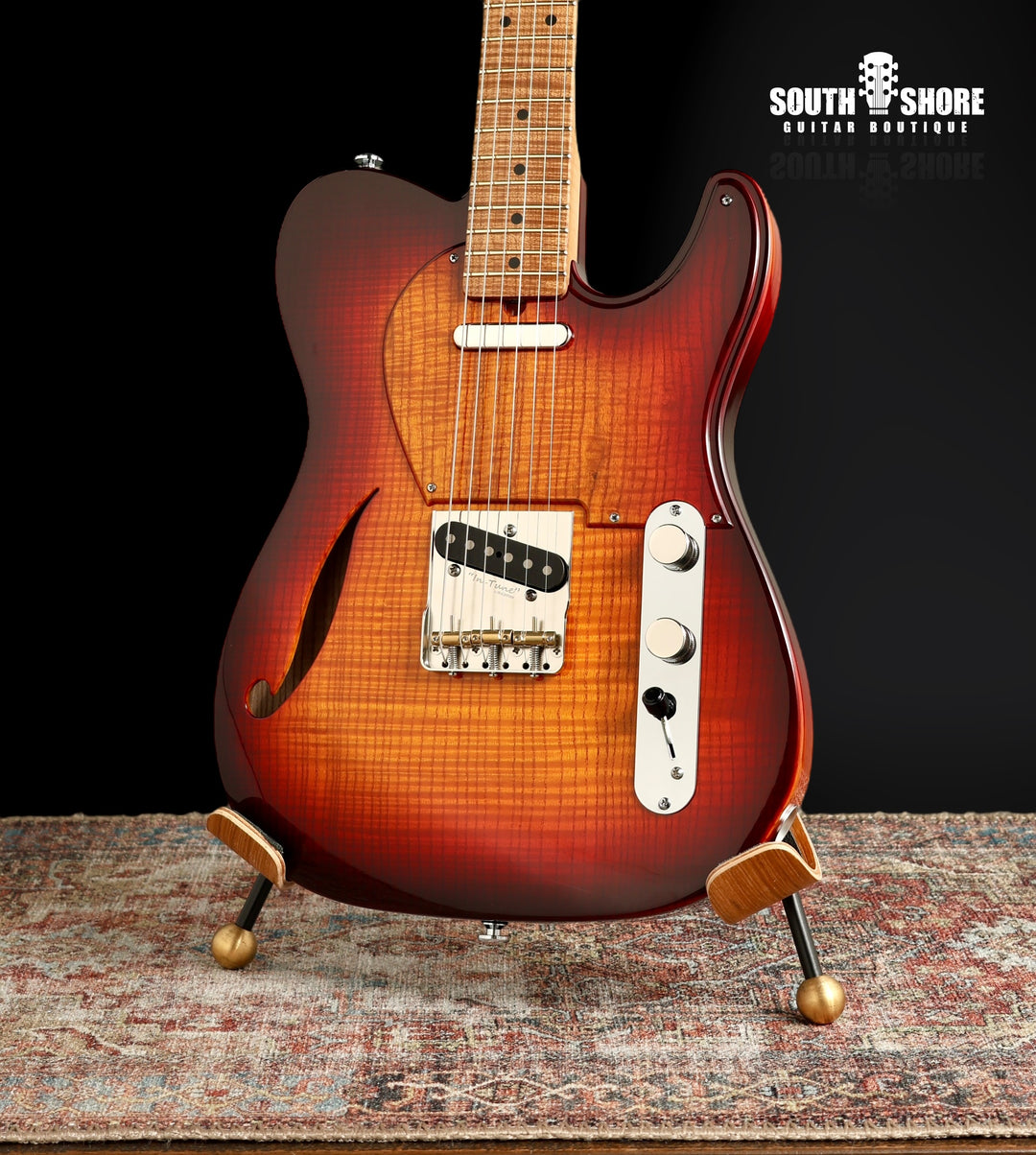 CP Thornton - 20th Anniversary Thinline - Figured Ash / Dark Burst. Ron Ellis Pickups. New Arrival. (Authorized Dealer)