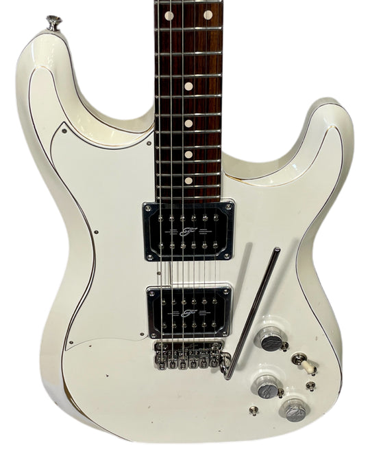Fiam Guitars Mirari F5 2022 Aged White over Gold, by past Ronin luthier Izzy Lugo (Authorized Fiam Dealer)