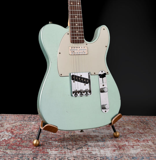 Mario Guitars T-Style 2024 - Aged Firemist Silver Relic w/ Budz / Mojotone pickups. NEW, (Authorized Dealer)