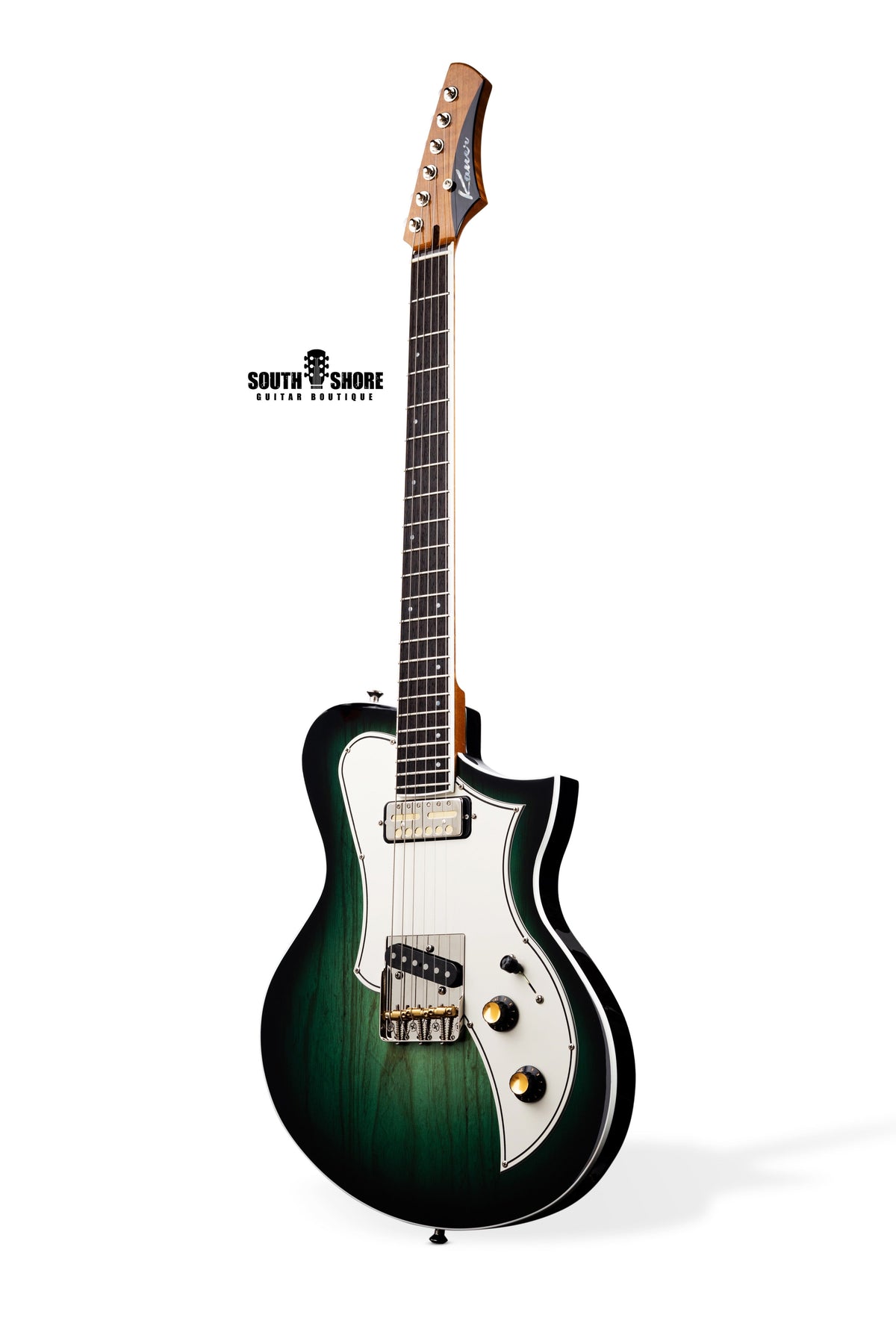 Kauer Guitars Korona 2022 Green Burst, NEW (Authorized Dealer) by Kauer