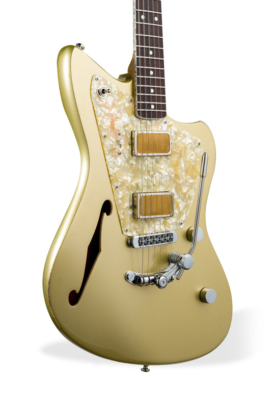 Rufini Guitars Montefalco Semi-Hollow - Aztec Gold. NEW (Authorized Dealer)