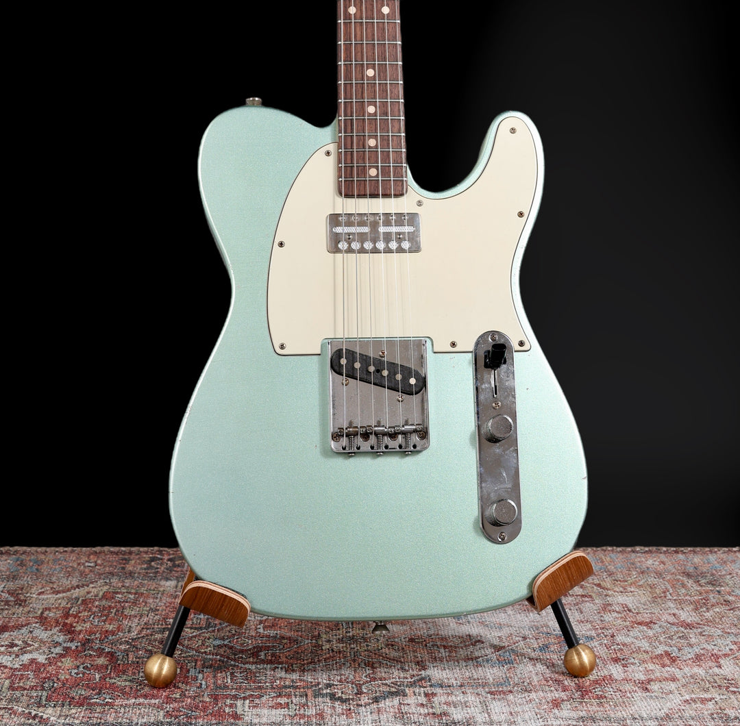Mario Guitars T-Style 2024 - Aged Firemist Silver Relic w/ Budz / Mojotone pickups. NEW, (Authorized Dealer)