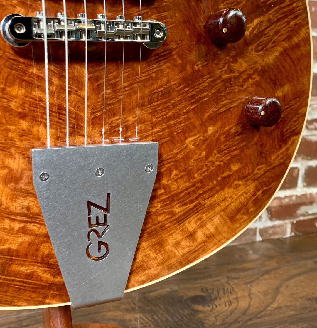 Grez Guitars Mendocino Custom, 2020, Natural Burl Redwood Top, Lollar HB's (Authorized Dealer)