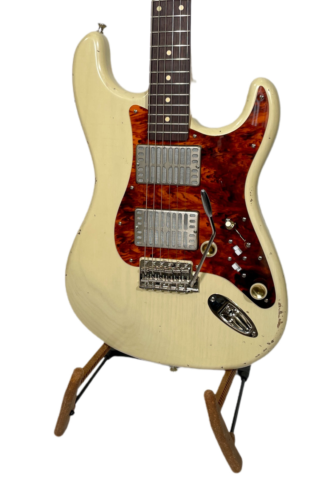 Waterslide Guitars S-Style Dual Foil 2022 Blonde w/ upgraded 1-Piece Body NEW (Authorized Dealer)