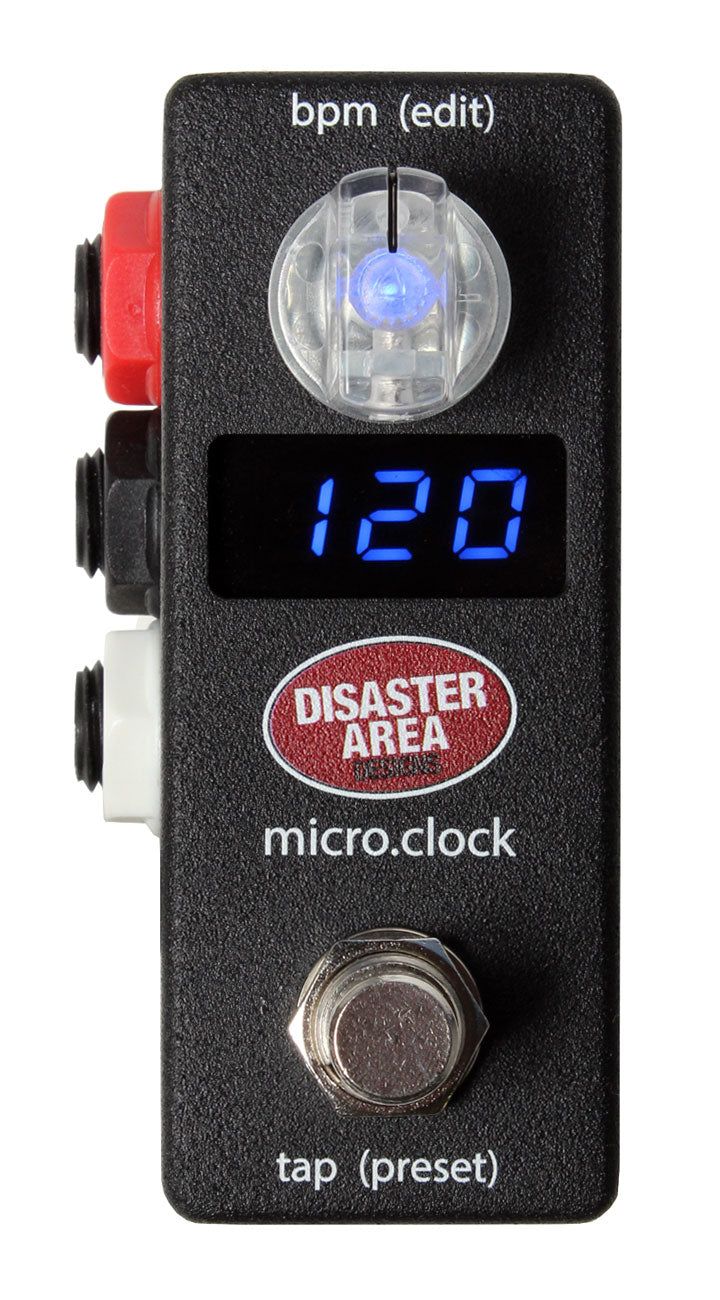 Disaster Area Designs MICRO.CLOCK Tap Tempo Controller  2019 Black (Authorized Dealer)