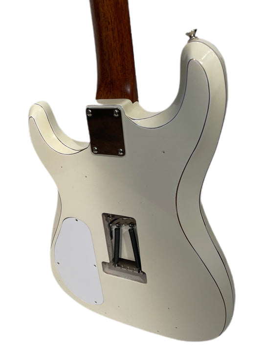 Fiam Guitars Mirari F5 2022 Aged White over Gold, by past Ronin luthier Izzy Lugo (Authorized Fiam Dealer)