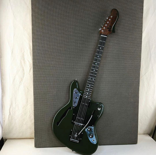 Bilt Zaftig 2019 Olive Drab w/ Lollar Staple P-90's & Black Mastery Hardware