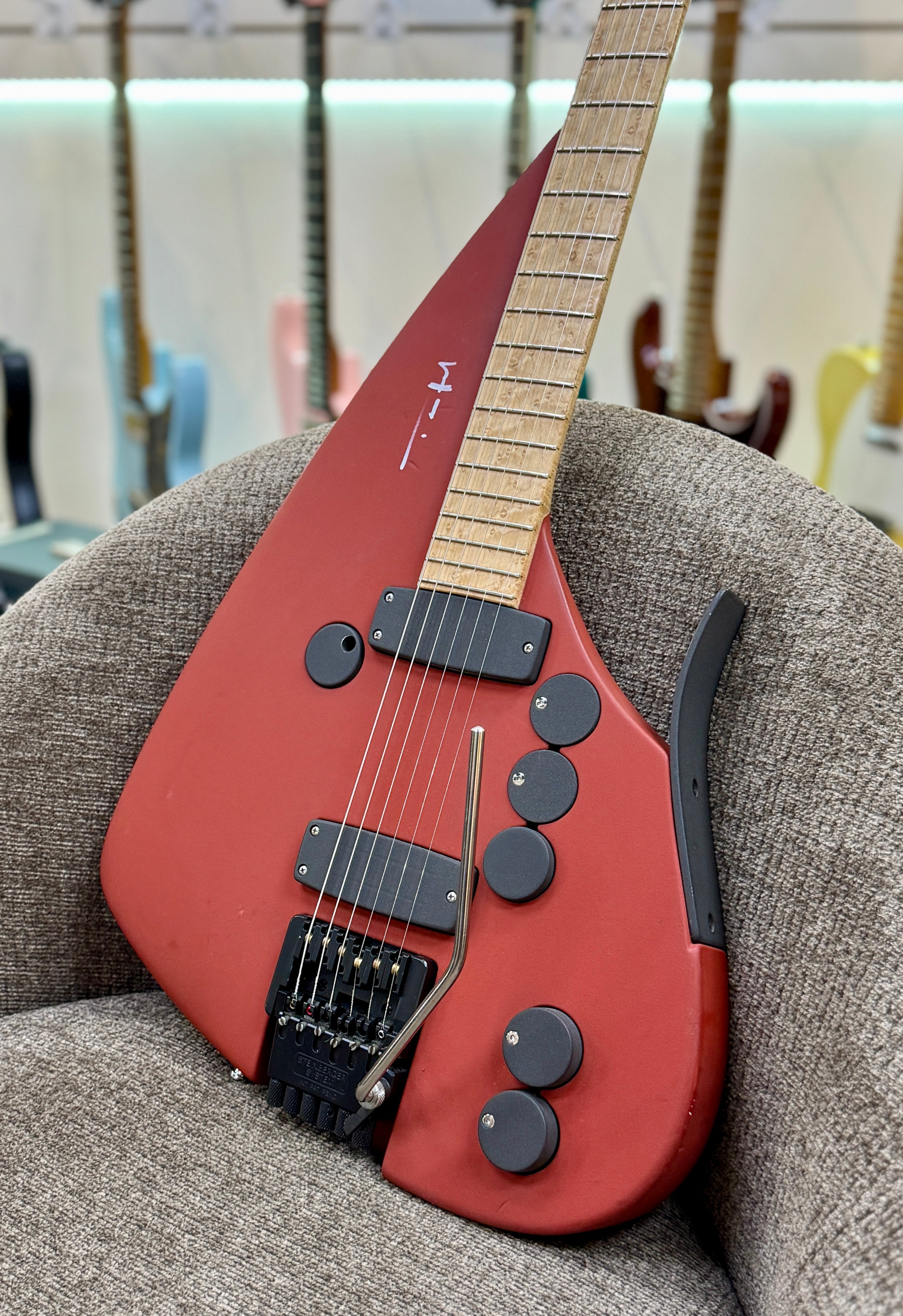 Teuffel Tesla Trans-Trem Guitar - Historical Fire Finish – South