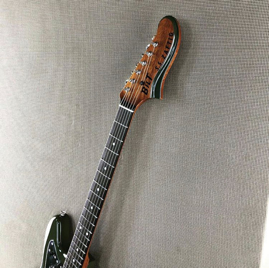 Bilt Zaftig 2019 Olive Drab w/ Lollar Staple P-90's & Black Mastery Hardware
