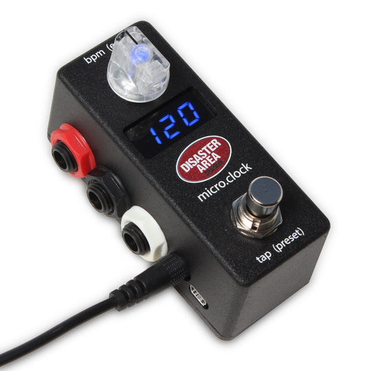 Disaster Area Designs MICRO.CLOCK Tap Tempo Controller  2019 Black (Authorized Dealer)