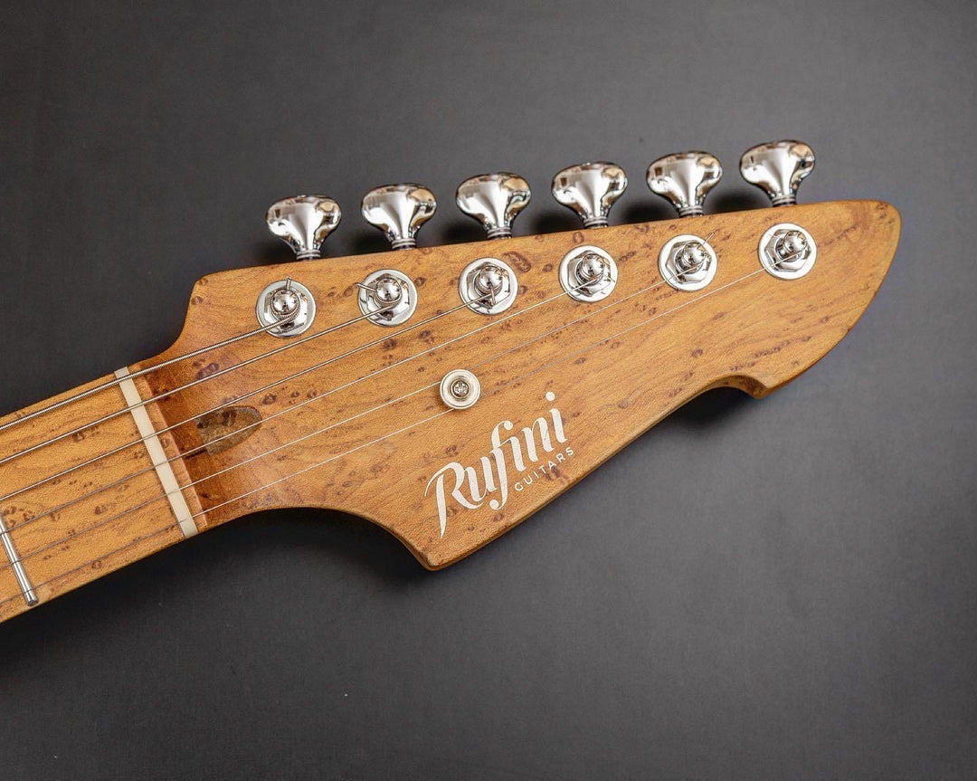 Rufini Guitars Zyco - Bianco Neve (aka Snow White) - Birdseye Maple. NEW. (Authorized Dealer)