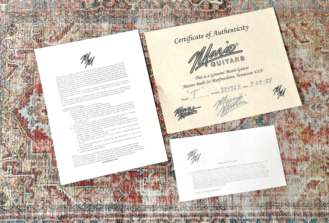 Mario T-Style - Deep Lake Placid Blue, Double Bound, Madagascar Rosewood board. NEW, Authorized Dealer)