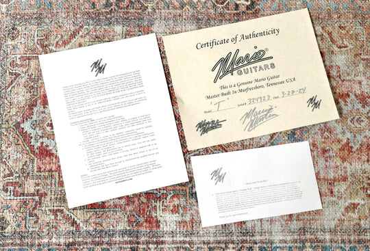 Mario T-Style - Deep Lake Placid Blue, Double Bound, Madagascar Rosewood board. NEW, Authorized Dealer)