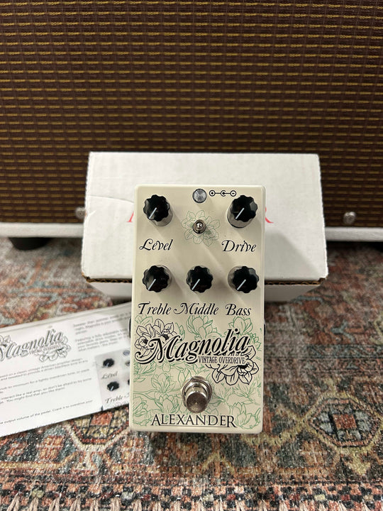 Alexander Pedals Magnolia Vintage Overdrive - 2019-2020 - White. Store Demo.