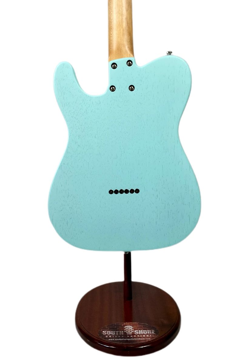 Rufini Guitars T-Modern Korina Body 2022 Ice Blue Satin, NEW (Authorized Dealer)