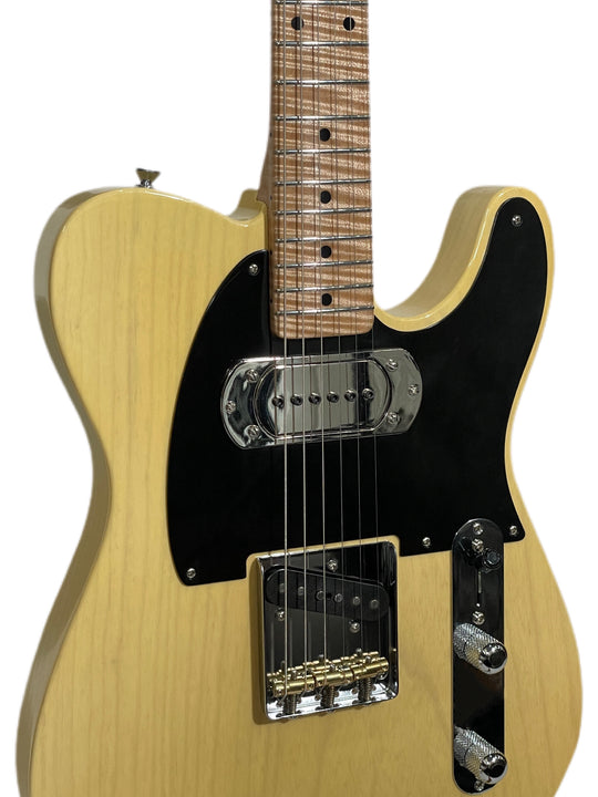 Mario T-Style 2022 Nocaster Blonde 1-Piece Body, AAAA 1/4" Sawn Neck, Bigsby Pup (Authorized Dealer)