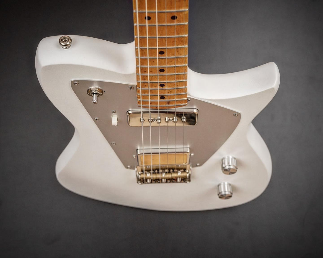 Rufini Guitars Zyco - Bianco Neve (aka Snow White) - Birdseye Maple. NEW. (Authorized Dealer)