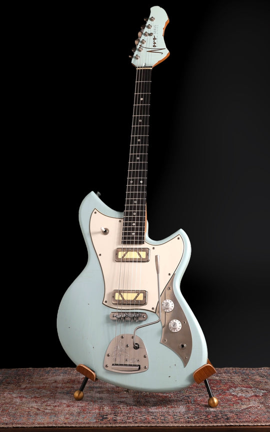 Novo Serus J - 2025 - Sonic Blue. Gold Foil Pickups. NEW (Authorized Dealer)