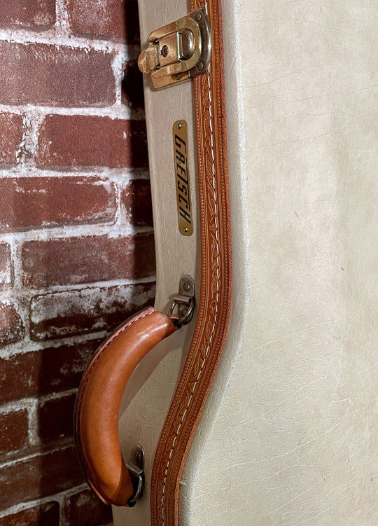Gretsch Roundup 6121 2006 Orange w/ leather trim &amp; upgraded TV Jones Filtertrons + Extra Bigsby Arm by Gretsch
