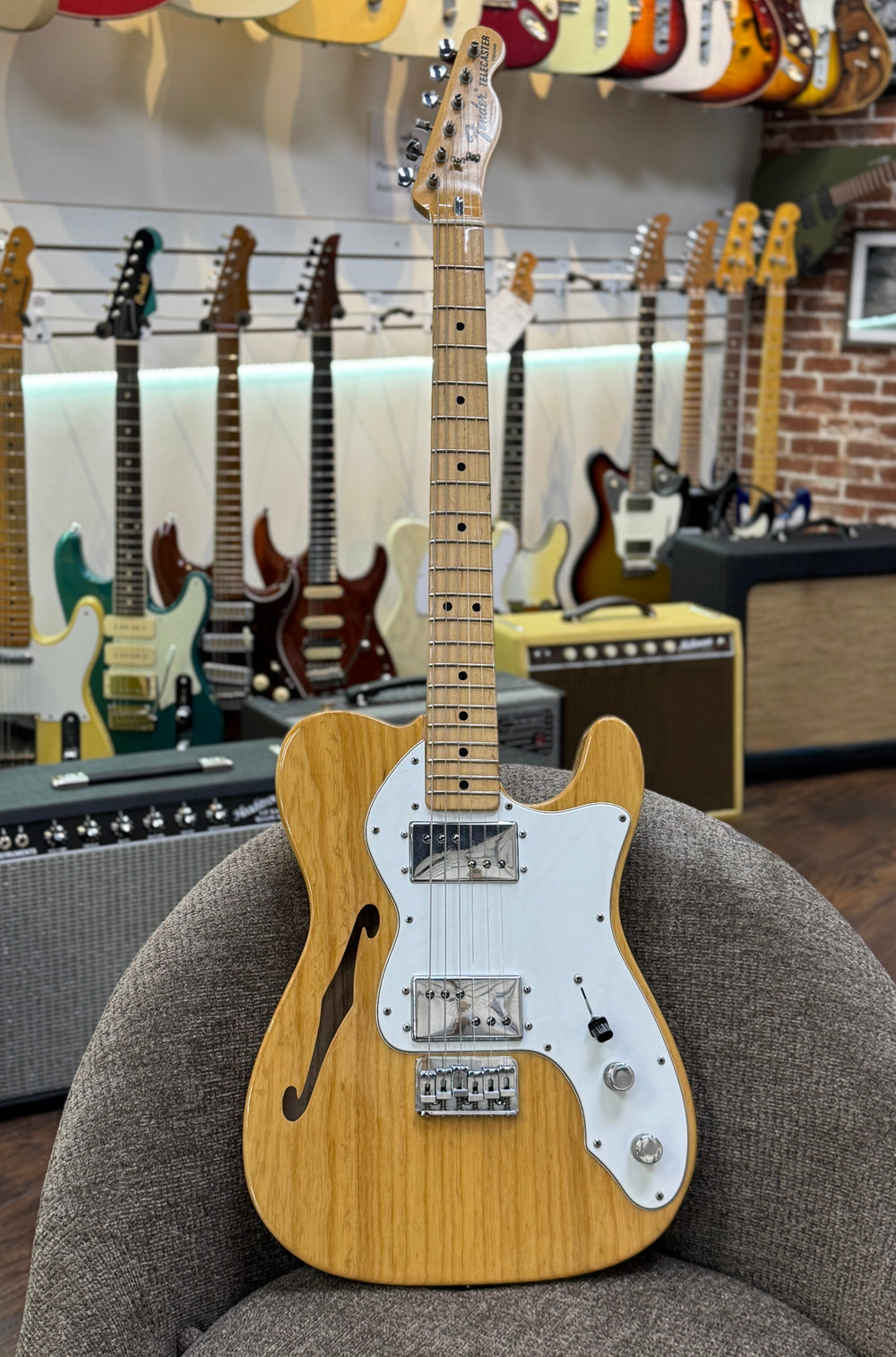 Fender Telecaster Thinline 1973 - Natural - Wide Range Humbuckers - OHSC included