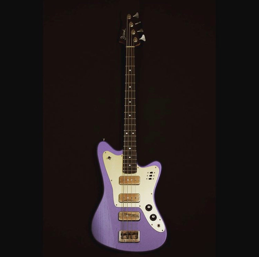 Deimel Firestar Bass 2019 Purple Matt Metallic Authorized Deimal Guitar Works Dealer in the USA