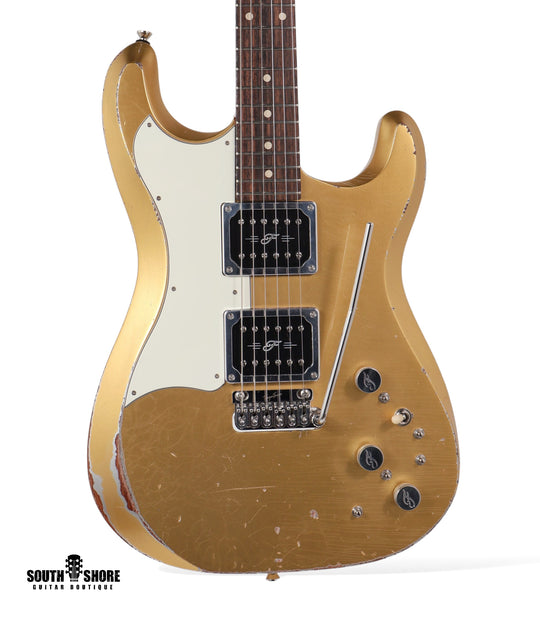 Fiam Guitars Mirari F5 2023 - Aztec Gold over Silver. By past Ronin Guitars luthier Izzy Lugo. NEW (Authorized Dealer)