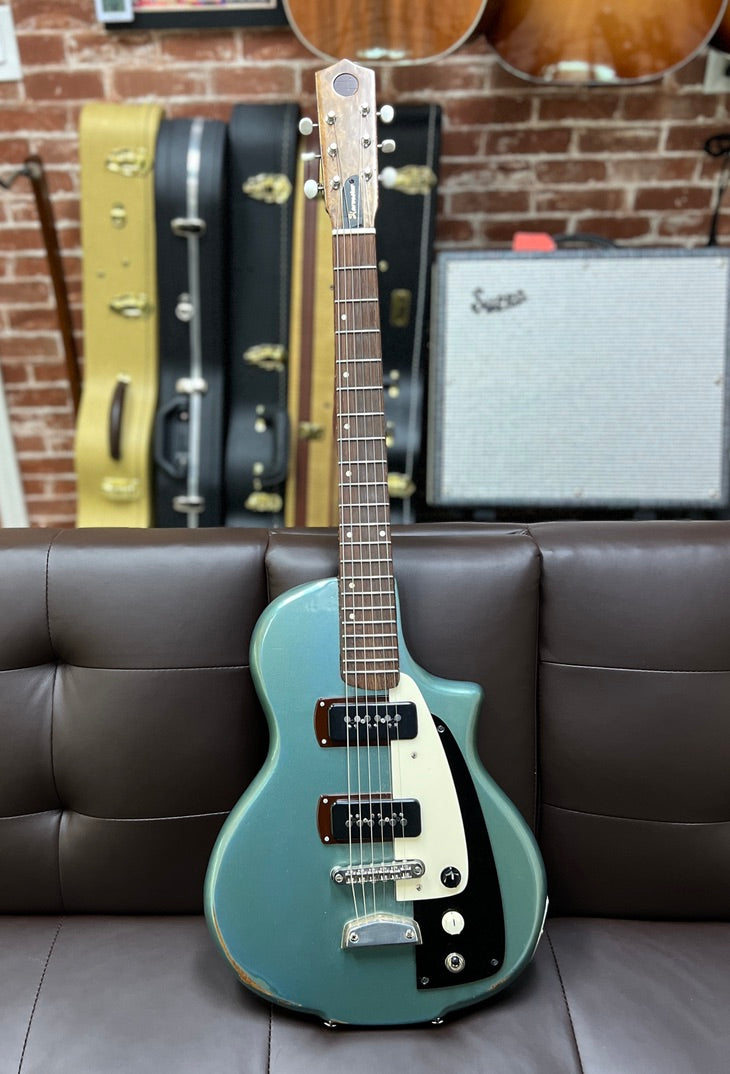 Harvester Guitars Lupine Short Scale - 2020 - Aged Pelham Blue W/ HSC by Harvester