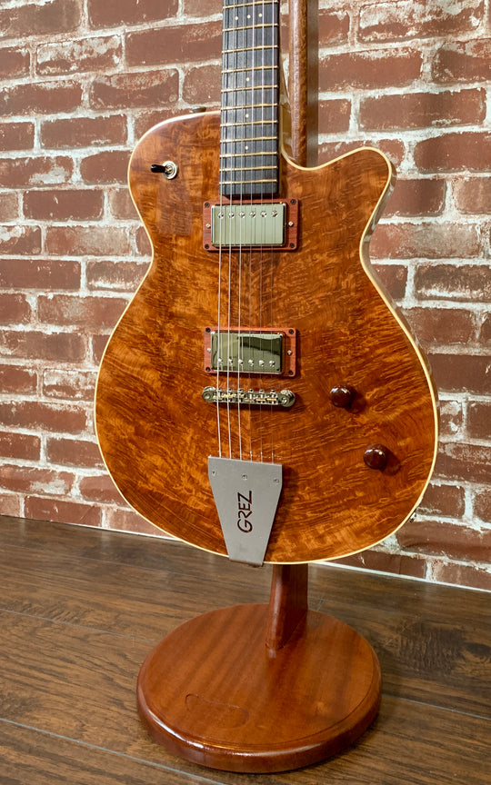 Grez Guitars Mendocino Custom, 2020, Natural Burl Redwood Top, Lollar HB's (Authorized Dealer)
