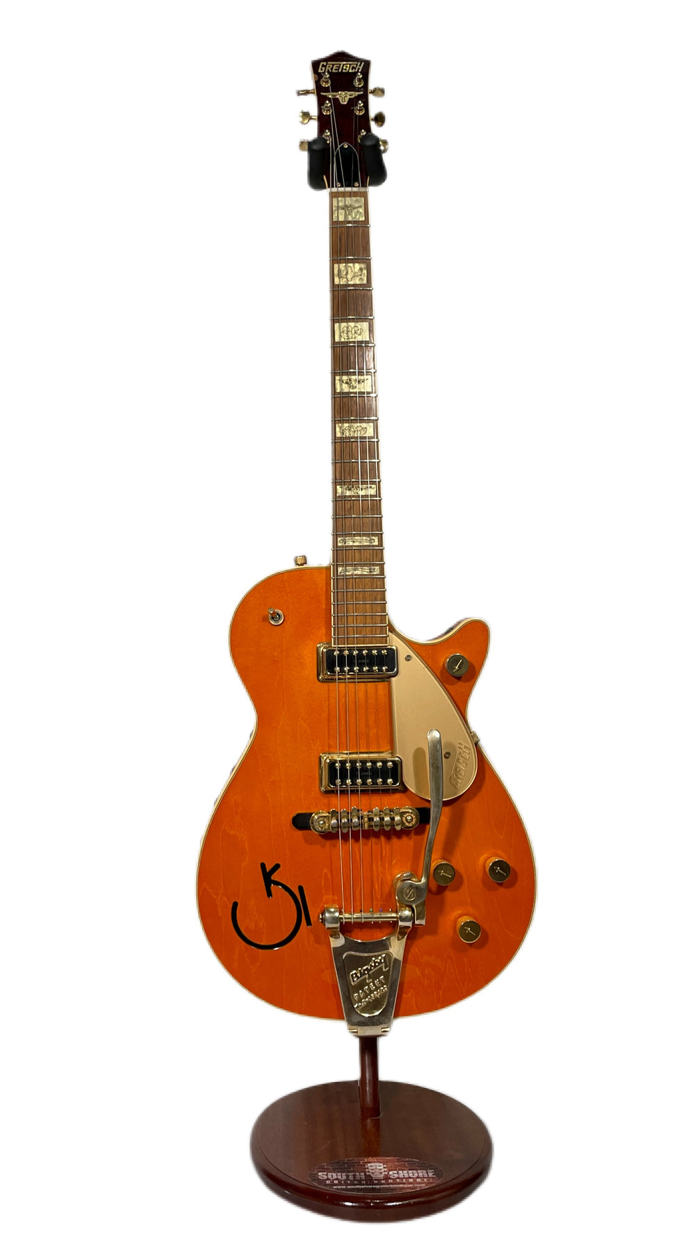 Gretsch Roundup 6121 2006 Orange w/ leather trim & upgraded TV Jones Filtertrons + Extra Bigsby Arm