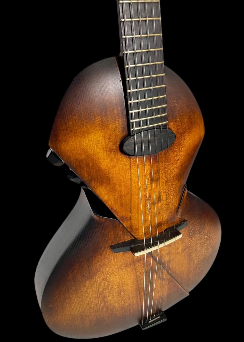 Ergon Guitars Acores-MJ, Natural, Fully Hollow & Carved w/ Neck HB, NEW 4lbs 9oz (Authorized Dealer)