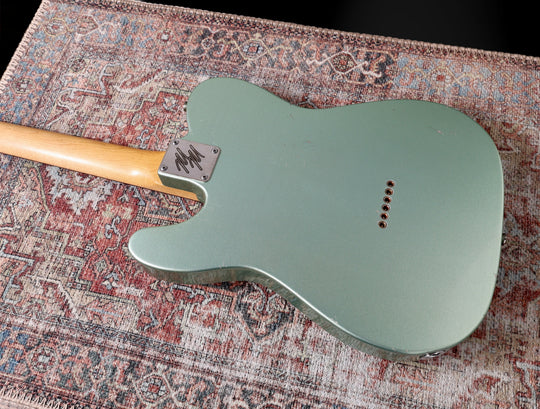 Mario Guitars T-Style 2024 - Aged Firemist Silver Relic w/ Budz / Mojotone pickups. NEW, (Authorized Dealer)