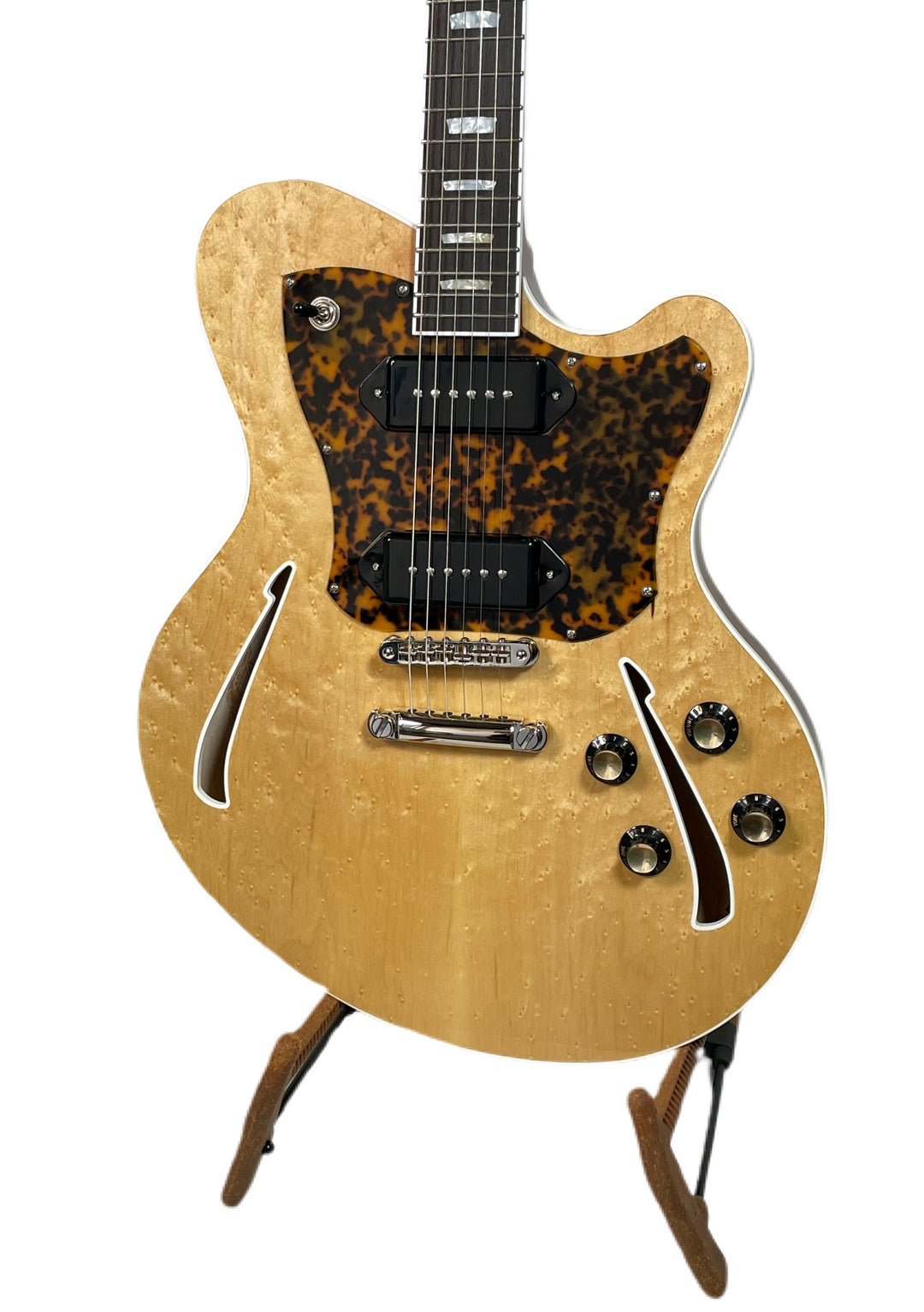 Kauer Guitars Super Chief, Natural Birdseye Maple Top, 2 P-90's, 6lbs 14oz NEW (Authorized Dealer)
