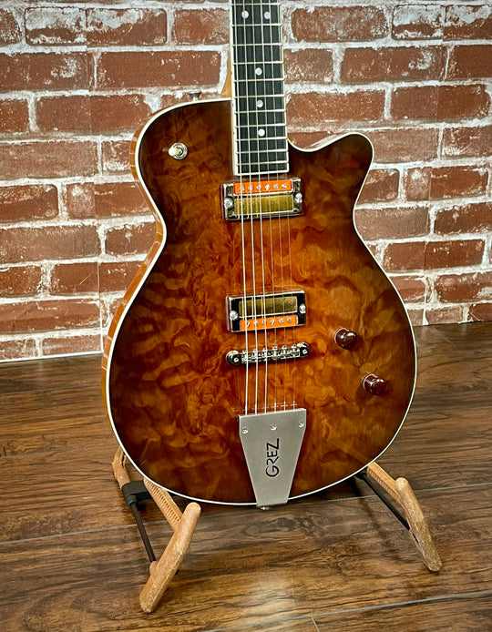 Grez Mendocino Custom 2021 Dark Burst Quilt Top, Binding & Novak Gold-Foils NEW (Authorized Dealer)
