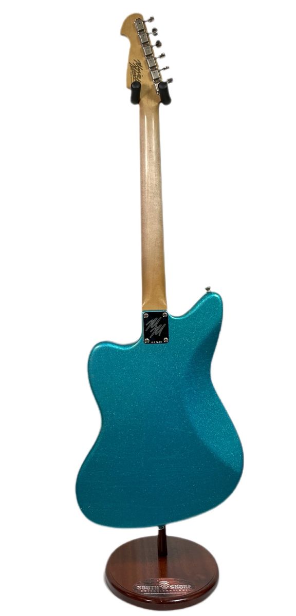Mario Martin Guitars Jazzbastard Fine Flake Lake Placid Blue, Mojo Dual Foils 7lbs NEW (Authorized Dealer)