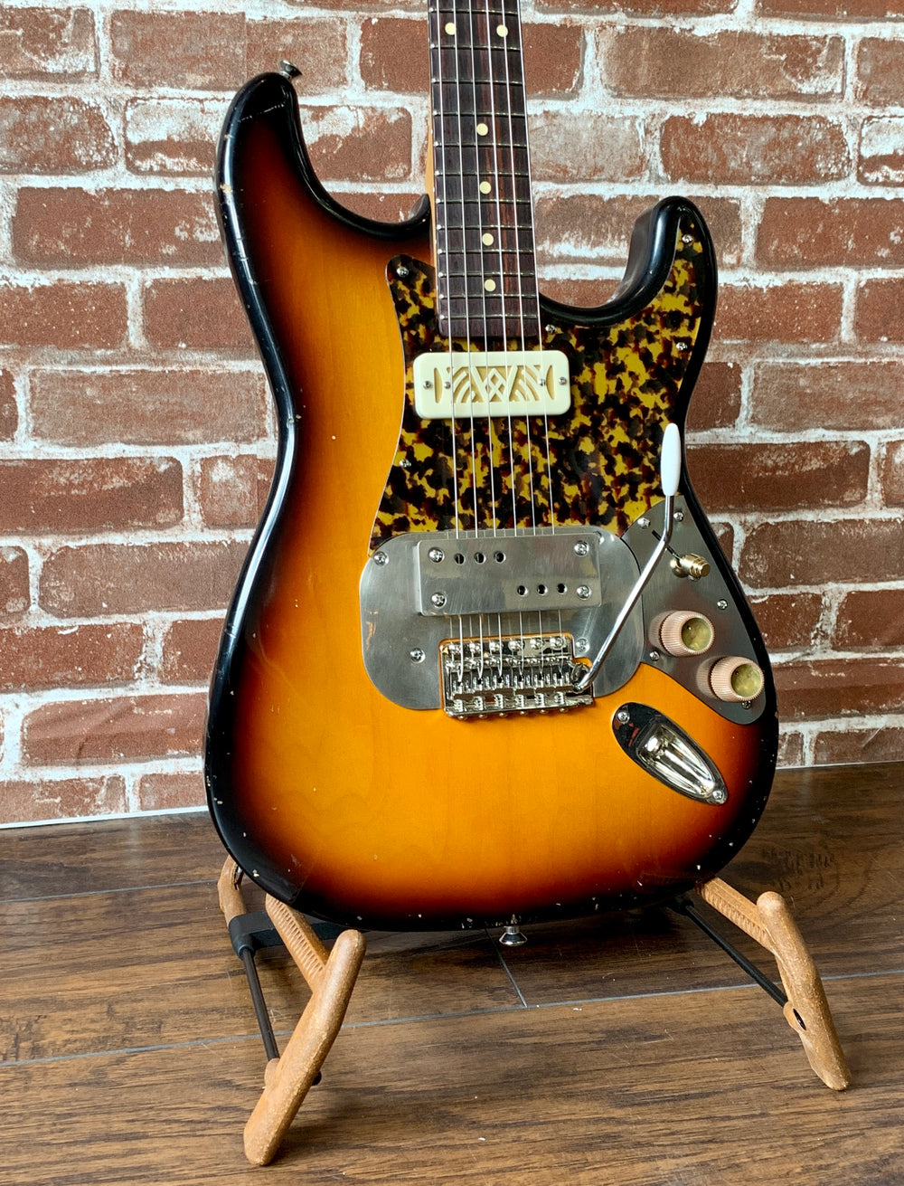 Waterslide S-Style W/ Mojo Lap-Steal and Gold-Foil Pickups, 2020 Sunburst NEW (Authorized Dealer)