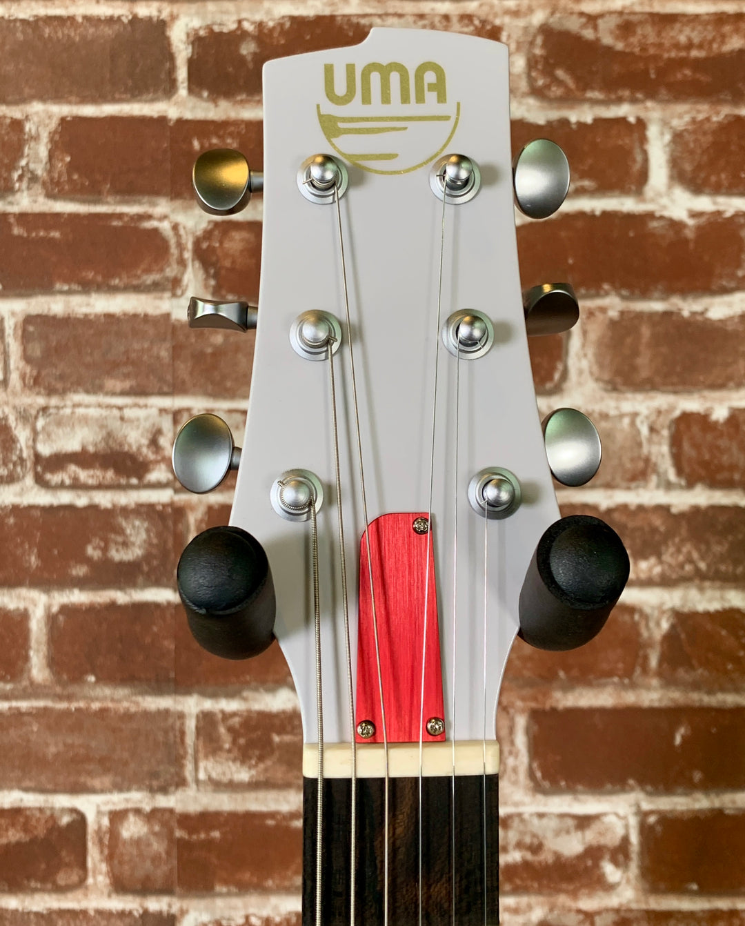 Uma Guitars (Early 2020) Jetson Concrete Grey/Red Anodized, Dual-Foil HB & Piezo Pickup, only 6lbs 7.4oz