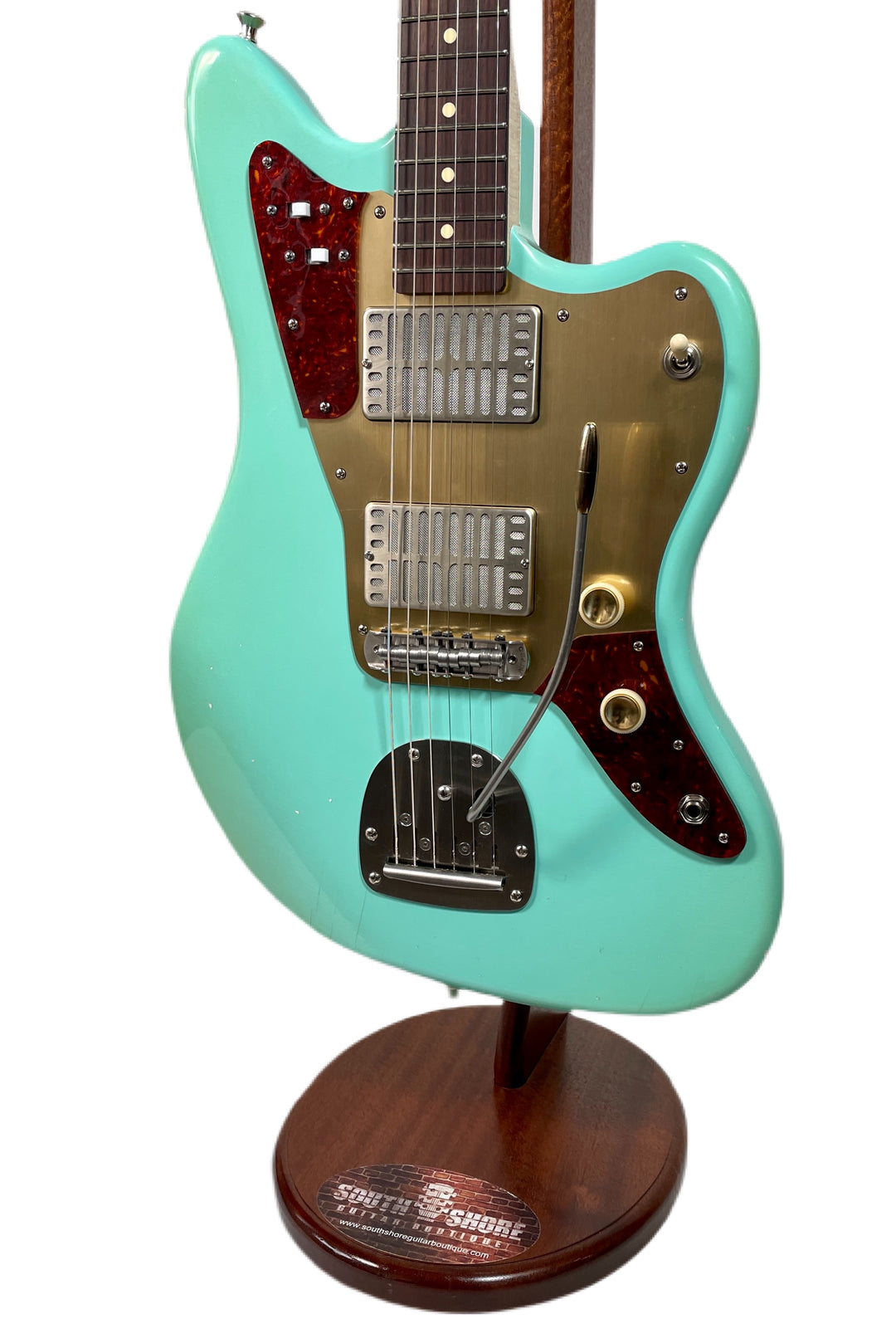 Waterslide Guitars Offset Surf Green w/ Mojo Dual Foils & Descendant Vibrato NEW (Authorized Dealer)