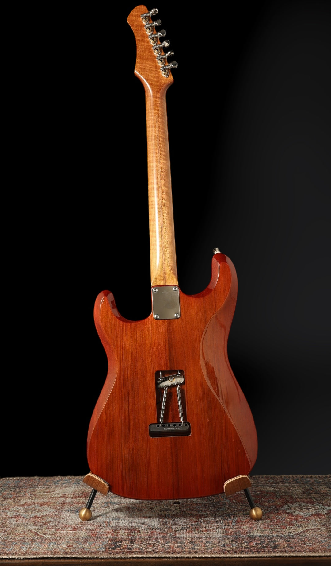 Ronin Morningstar 2019 - Honey Burst w/ highly figured “Flame Maple” neck + Raw Aluminum FB Mini’s