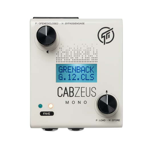 GFI System Cabzeus MONO Speaker Simulator + DI Box 2019 White.  "Authorized Dealer"